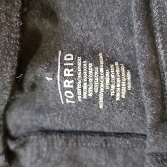 Grey Leggings Torrid Size 1 - Picture 2 of 2